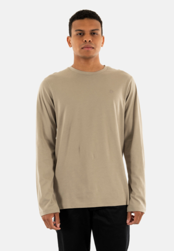 Tee shirt manches longues superdry classic essential 6je vintage khaki