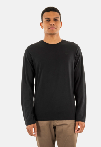 Tee shirt manches longues superdry classic essential 02a black