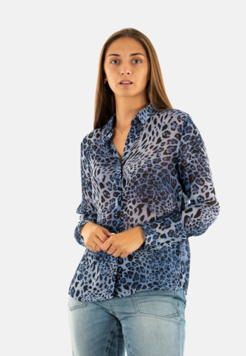 Chemisier freeman t. porter cornelia leo blue p101-b f795 blue