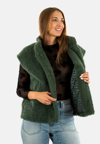 Gilets sans manche freeman t. porter vatika fur p101-f f138 jungle green