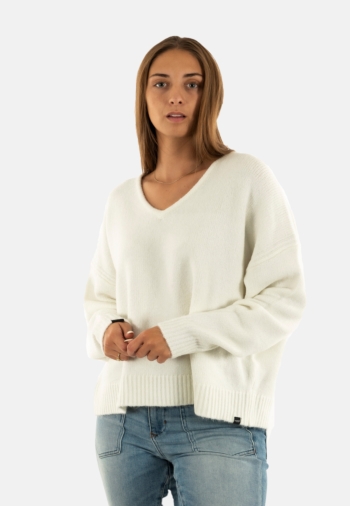 Pull hiver superdry brushed os v i1c snow white twist