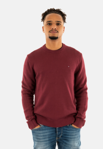 Sweat tommy jeans slim ess xiu red wine