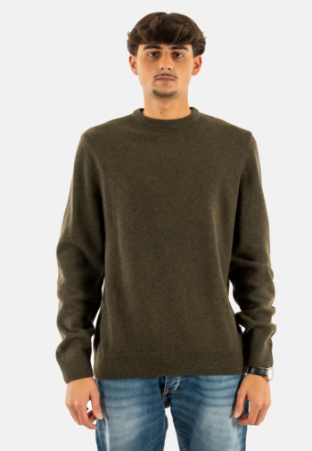 Pull hiver barbour holden crew neck ol91 olive marl