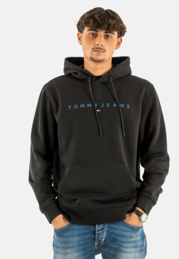 Sweat tommy jeans reg linear logo 0gk black multi