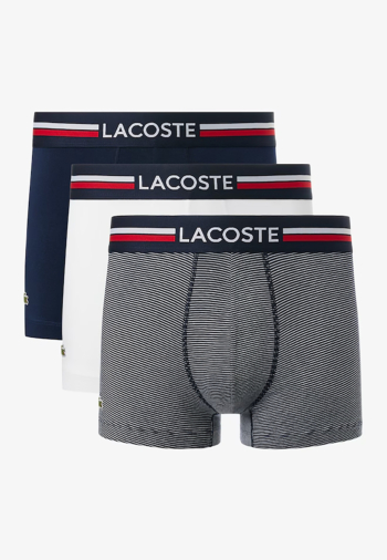 Calecons et slips lacoste 5h2382 525 marine/blanc
