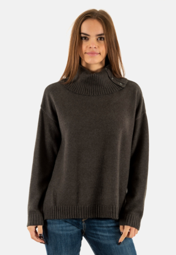 Pull hiver only jayden dark grey melange
