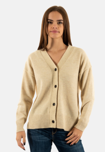 Gilets cardigans only houston oatmeal melange