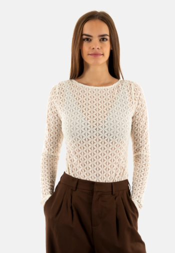 Tee shirt manches longues grace & mila tanguy ecru