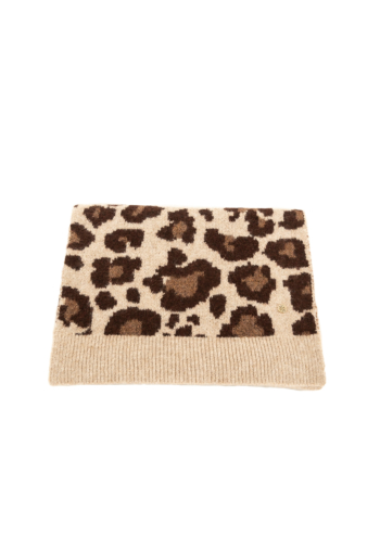 Echarpe salsa animal print 120 medium beige