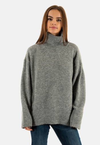 Pull hiver only azu dark grey melange