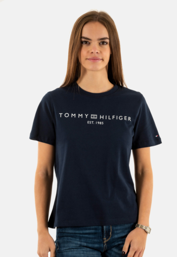 Tee shirt tommy jeans reg corp logo c1g dark night navy