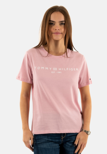 Tee shirt tommy jeans reg corp logo tpg bonita pink