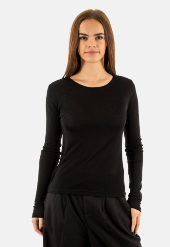 Tee shirt manches longues grace & mila toni noir