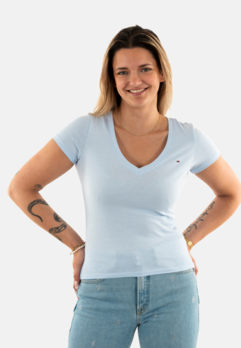 Tee shirt tommy jeans dw0dw20458 c3q sweet blue
