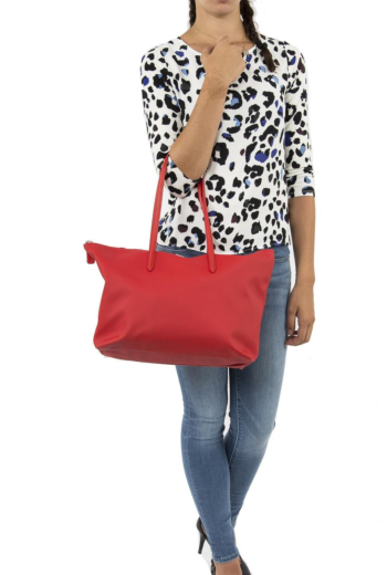 Sacs à main lacoste grand sac cabas l.12.12 concept 883 high risk red