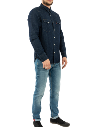 Chemise jeans levi's® barstow western rinse marbled