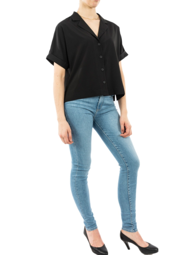 Chemisier manches courtes gertrude + gaston juliette black