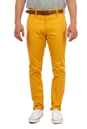 pantalons salsa andy slim jaune