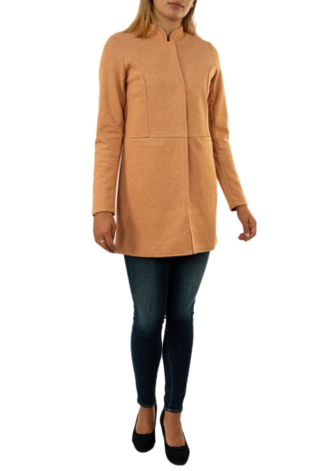 manteaux street one qr pique coat 12446 caramel