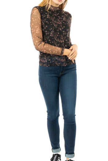 Tee shirt manches longues molly bracken sk3924a20 black