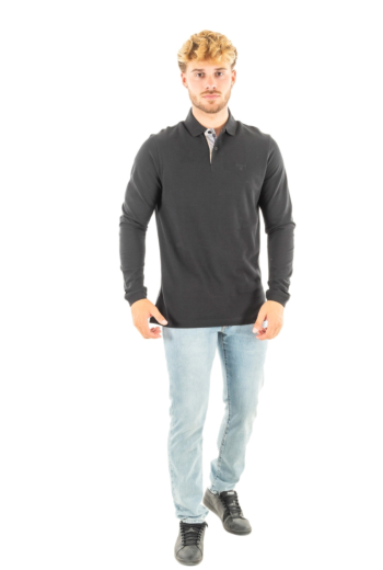 Polos manches longues barbour essential l/s sports bk31 black