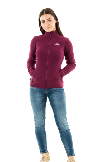 Sweat the north face women’s 100 glacier fz i0h1 boysenberry