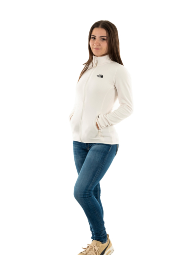 Sweat the north face women’s 100 glacier fz n3n1 gardenia white