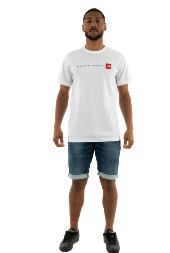 Tee shirt the north face men’s s/s never stop exploring tee fn41 white