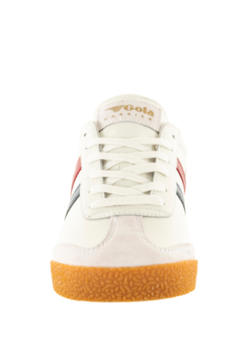 Baskets basses gola harrier leather xe white/navy/red