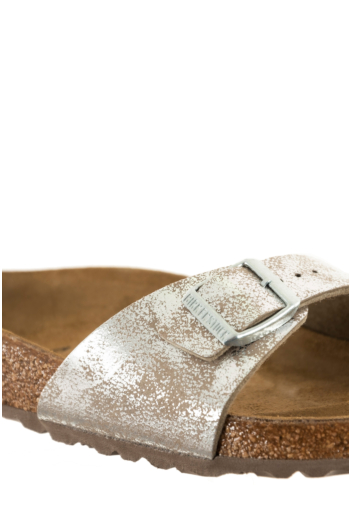 Sandales - nu-pieds birkenstock madrid regular syn washed metallic silver