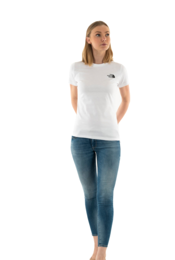 Tee shirt the north face women’s s/s box nse slim tee fn41 white