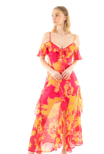 Robe guess jeans meadows p6bj mid-century rose pri