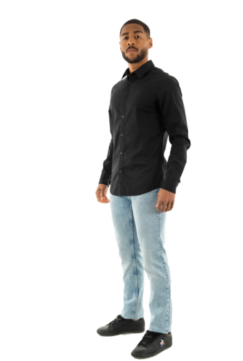 Chemise calvin klein jeans slim stretch beh ck black