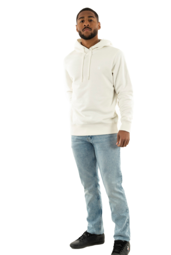 Sweat calvin klein jeans embro badge ybi ivory