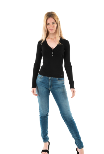 Pull hiver guess jeans blaire jblk jet black a996