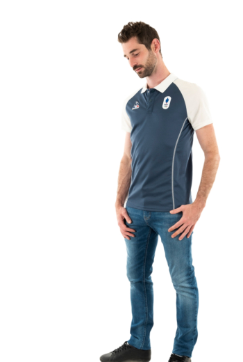 Polos le coq sportif efro 24 insignia blue/mars