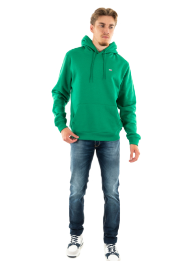 Sweat tommy jeans reg s flag l30 green malachite