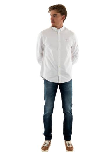 Chemise tommy jeans entry reg oxford ybr white