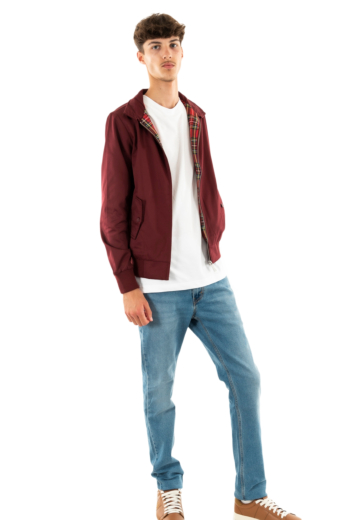 Blousons et vestes harrington original burgundy