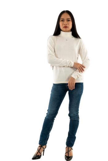 Sweat tommy jeans essential ybh ancient white