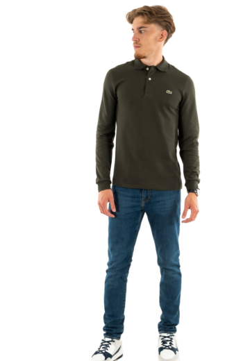 Polos manches longues lacoste l1312 l7a aubier