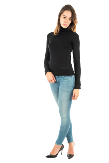 Pull hiver guess jeans paule tn jblk jet black a996