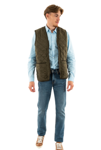 Gilets ss manche barbour polarquilt waistcoat ol91 olive