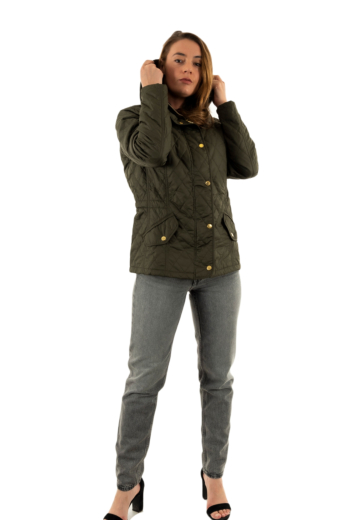 Blousons et vestes barbour millfire quilt gn92 olive/classic