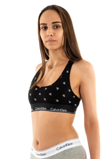 Brassieres calvin klein jeans bralette pcs black diamond logo print