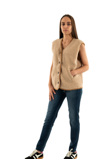 Gilets sans manche please l0dv 1170 beige