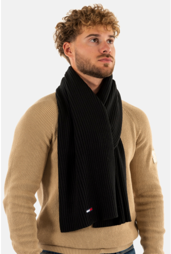 Echarpe tommy jeans flag pima bds black