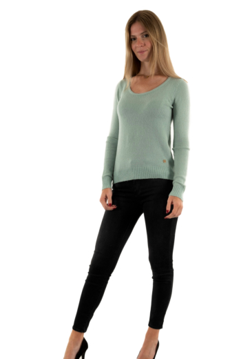 Pull hiver yes zee m058 bt00 0915 verde antico