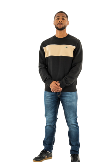 Sweat lacoste sh2851 cmb noir/viennois