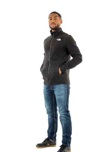 Gilets cardigans the north face 100 glac fz 4h01 black-npf